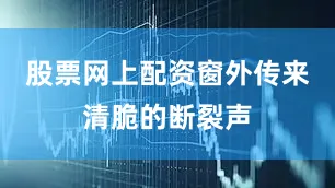 股票网上配资窗外传来清脆的断裂声